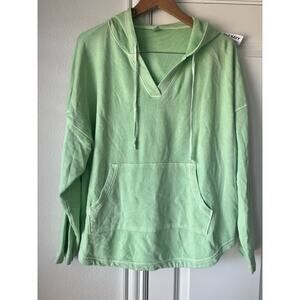 NWT Womens Old Navy Green Light Hoodie / Pullover | Size Large Petite